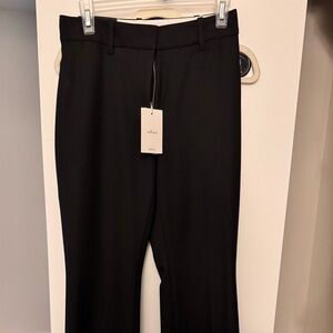 Aritzia Wilfred Black Wide Leg Pants